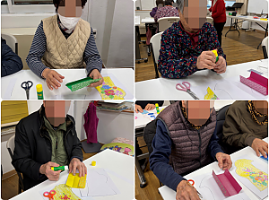 26.02.02 오후 인지 활동 프로그램 - 종이공예